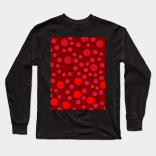 Dots no.1 Shades of Red Long Sleeve T-Shirt